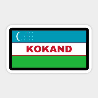 Kokand City in Uzbekistan Flag Sticker